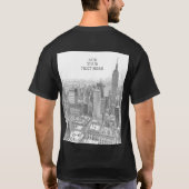 Drawing of New York City Landscape T-shirt (Achterkant)