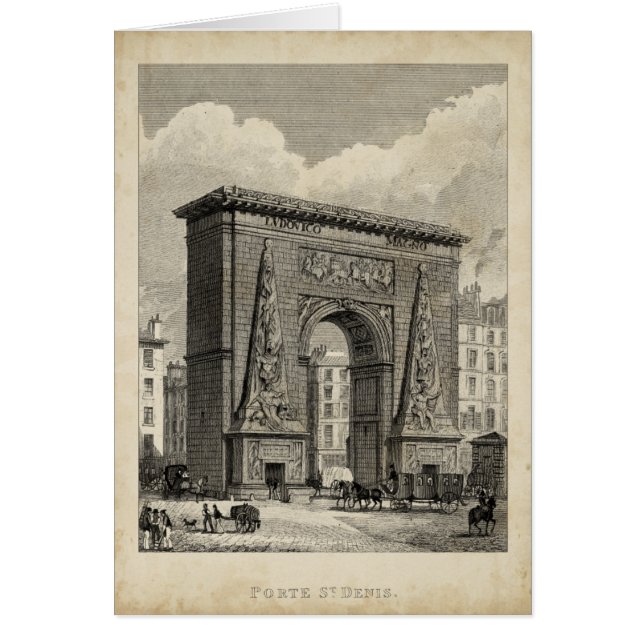 Drawing of Porte Saint-Denis Monument (Voorkant)
