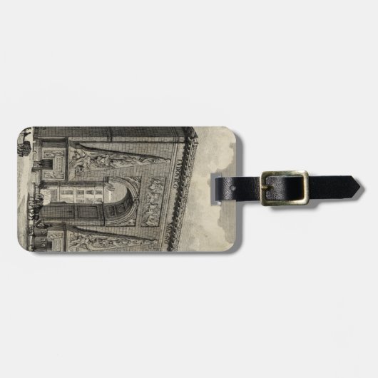 Drawing of Porte Saint-Denis Monument Bagagelabel (Voorkant horizontaal)