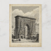 Drawing of Porte Saint-Denis Monument Briefkaart (Voorkant)