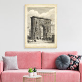 Drawing of Porte Saint-Denis Monument Canvas Afdruk (Insitu (Woonkamer))