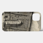 Drawing of Porte Saint-Denis Monument Case-Mate iPhone Case (Achterkant (horizontaal))