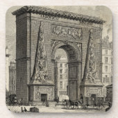 Drawing of Porte Saint-Denis Monument Drankjes Onderzetter (Voorkant)