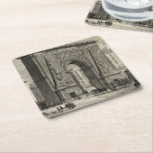 Drawing of Porte Saint-Denis Monument Kartonnen Onderzetters (Schuin)