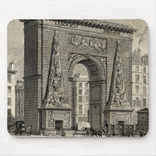 Drawing of Porte Saint-Denis Monument Muismat (Voorkant)