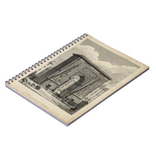 Drawing of Porte Saint-Denis Monument Notitieboek (Linkerzijde)