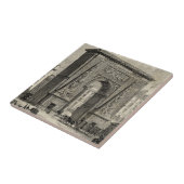 Drawing of Porte Saint-Denis Monument Tegeltje (Zijkant)