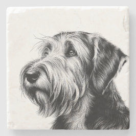 Drawing Otterhound Stenen Onderzetter