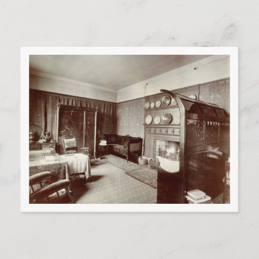 Drawing room, Kelmscott House, Londen, 1896 (foto) Briefkaart (Voorkant)