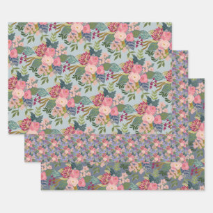 Drawing Room Wrapping Paper Flat Sheet Set van 3