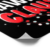 Drawing Santa Claus Christmas Matching Costume  Poster (Hoek)