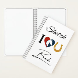 Drawing Sketchbook for Horse Lovers – Blank Pages Notitieboek