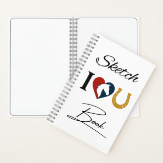 Drawing Sketchbook for Horse Lovers – Blank Pages Notitieboek