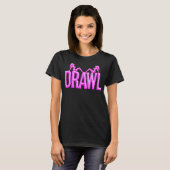 Drawl Mudflaps Womens Dark T-Shirt (Voorkant volledig)
