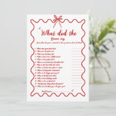 Drawn Bruid bruidegom trivia vrijgezellenfeest spe Aankondiging (Staand voorkant)