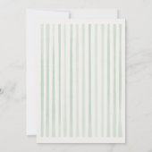 Drawn Green Pizza Special Delivery Baby shower Bedankkaart (Achterkant)