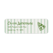 Drawn Green Pizza Special Delivery Baby shower