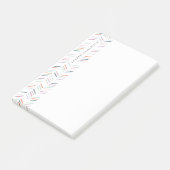 Drawn Herringbone Personalized Post-it - Fuchsia Post-it® Notes (Schuin)