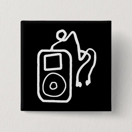 Drawn iPod Black Button (Voorkant)