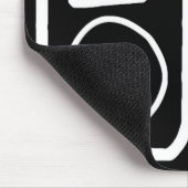 Drawn iPod Black Mousepad Muismat (Hoek)