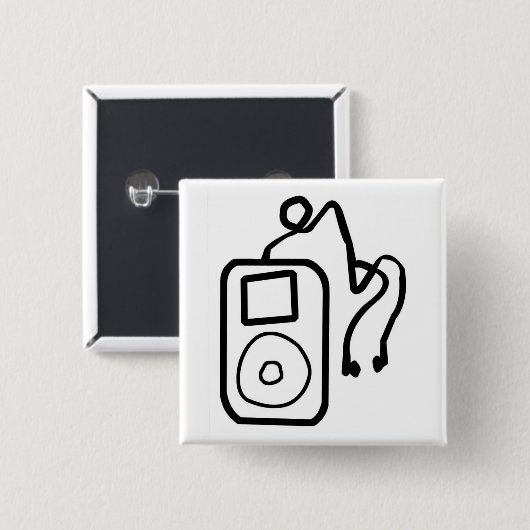 Drawn iPod Button (Voorkant /achterkant)