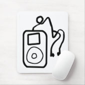 Drawn iPod Mousepad Muismat (Met muis)