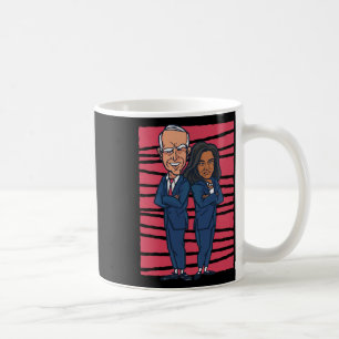 Drawn Joe Biden & Kamala Harris - Biden Harris Koffiemok