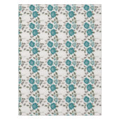 Drawn Roses In Muted Blues And Greens Tafelkleed (Voorkant)