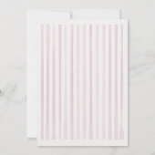 Drawn Roze Pizza Speciale Bezorging Meisje Baby sh Bedankkaart (Achterkant)