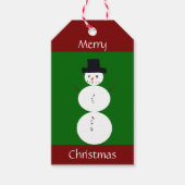 Drawn Snowman Cadeaulabel (Voorkant)