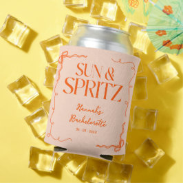 Drawn Sun en Spritz vrijgezellenfeest Blikjeskoeler