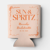 Drawn Sun en Spritz vrijgezellenfeest Blikjeskoeler (Achterkant)