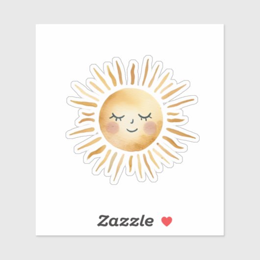 Drawn Sun Sticker (Vel)