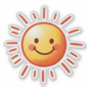 Drawn Sun Sticker (Voorkant)