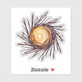 Drawn Sun Sticker (Vel)