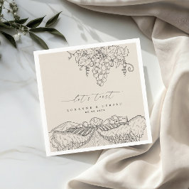 Drawn Vineyard Winery Let's Toast Toast Toscane br Servet