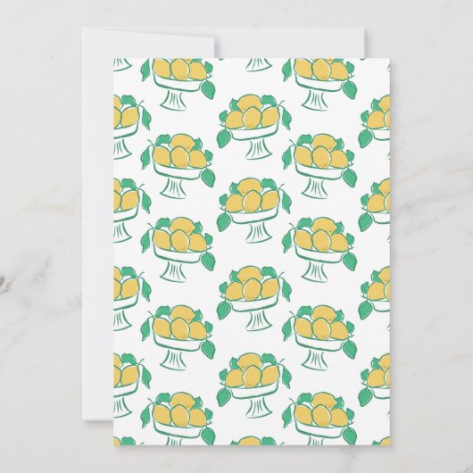 Drawn Whimsical Main Squeeze Lemon Vrijgezellenfee Kaart (Achterkant)