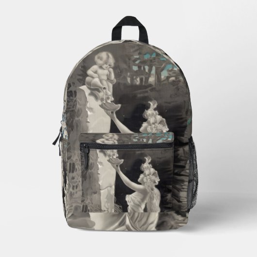 Drawstring Backpack Bedrukte Rugzak (Voorkant)