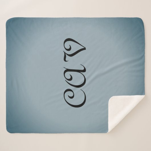 Drawstring Backpack Sherpa Deken (Voorkant (horizontaal))