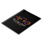 Drawstring closurelive, liefde, accepteren, autism notitieboek (Linkerzijde)