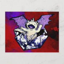 Draxolotyl Hatchling Briefkaart