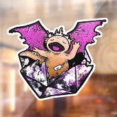 Draxolotyl-vensterbinding Raamsticker (Vel 2)
