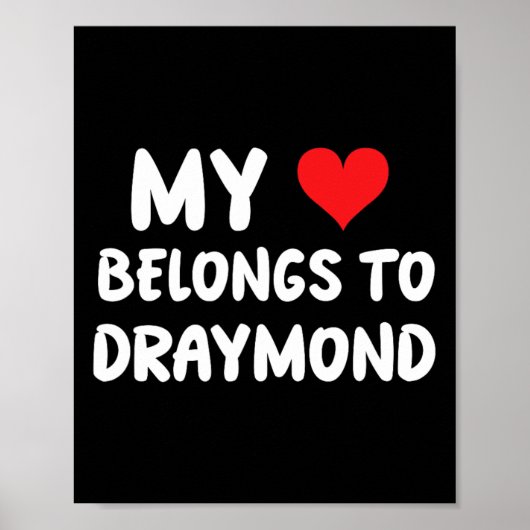 Draymond - Mijn hart behoort tot Draymond - Liefde Poster (Voorkant)
