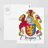 Drayton Family Crest Briefkaart (Voorkant / Achterkant)