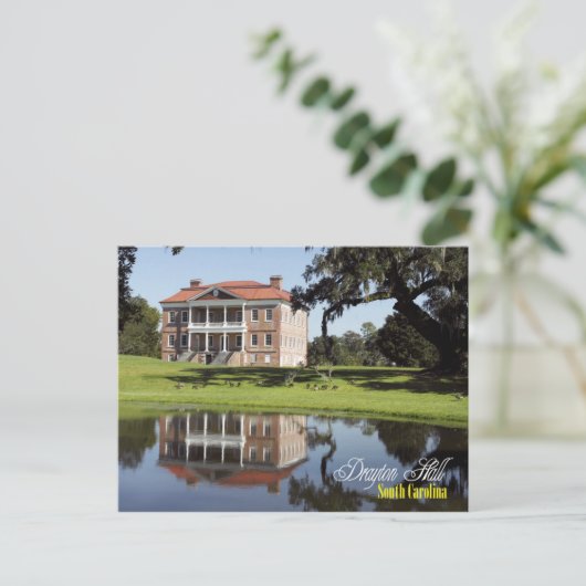 Drayton Hall, South Carolina Briefkaart (Staand voorkant)