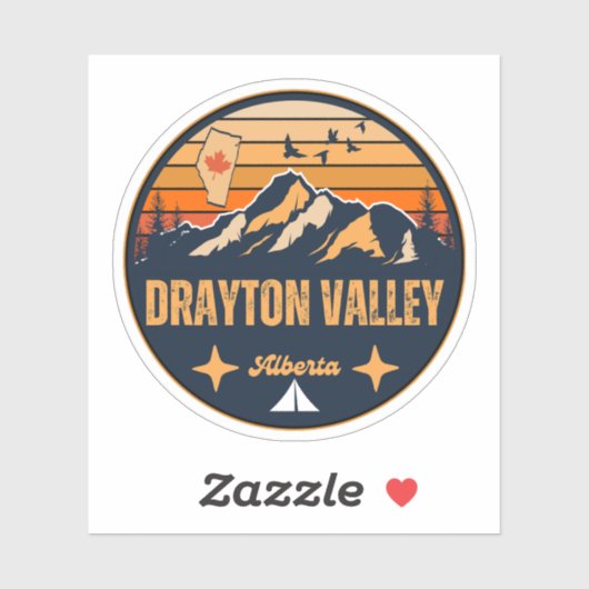 Drayton Valley, Alberta Sticker (Vel)