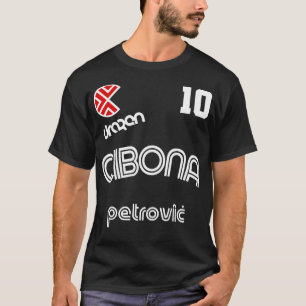 Drazen Petrovic Retro Kroatië Basketball Jersey T-shirt
