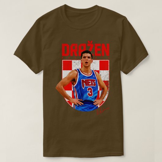 Drazen Petrovic T-shirt (Design voorkant)