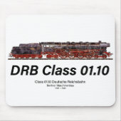 DRB Class 01.10 Deutsche Reichsbahn Steam Train Muismat (Voorkant)