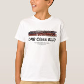 DRB Class 01.10 Deutsche Reichsbahn Steam Train T-shirt (Voorkant)